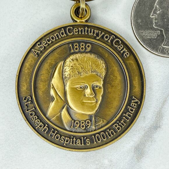 St. Joseph Hospital Second Century of Care Keychain Keyring - Picture 5 of 7